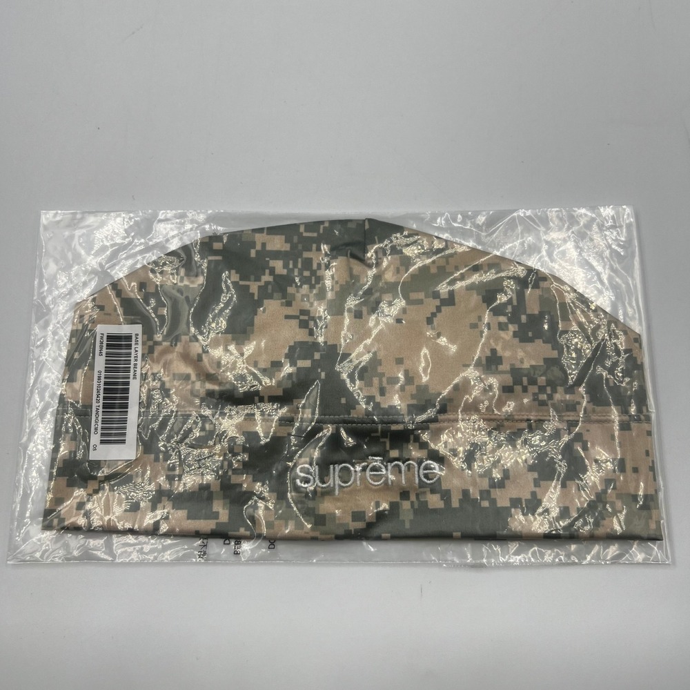 New Supreme Base Layer Beanie Digi Camo FW26BN45 OS
